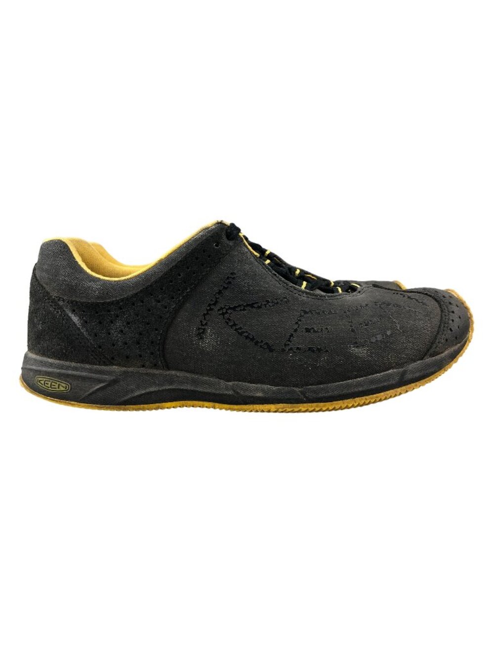 Keen Men's Size 8 TR A86 Black Asymmetrical Lace-Up Trail Hiking Outdoor Shoes